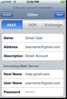 gmailIMAPsetup