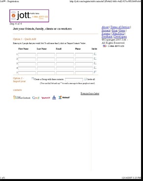 Jott add contacts to jott