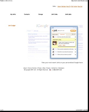 Jott igoogle