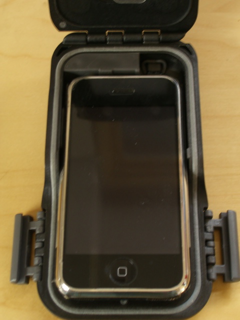 iphone going into case.JPG