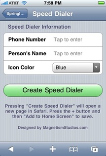 Springlets for iPhone