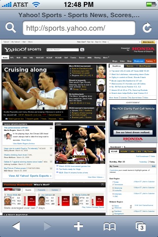 Mobile Safari on iPhone screencap