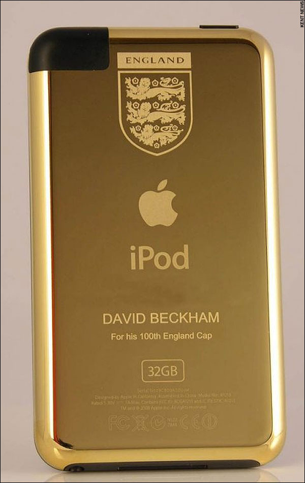 David Beckham gold iPod Touch