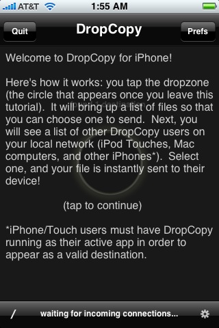 v DropCopy on the iPhone