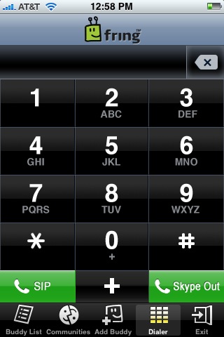 Fring iPhone VOIP app Fring iPhone VOIP app