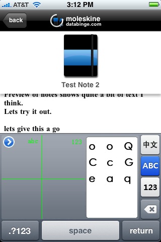 HWPen handwriting recognition app for iPhone
