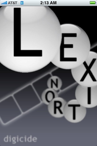 Lexitron word-making game for the iPhone Lexitron word-making game for the iPhone