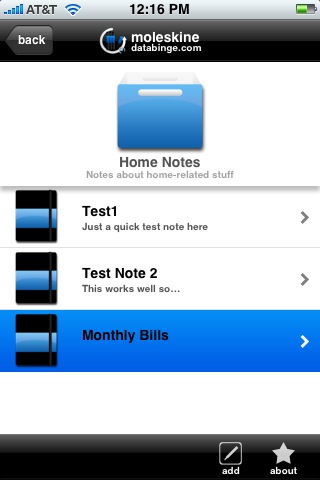 moleskine iPhone Notes Organizer app moleskine iPhone Notes Organizer app
