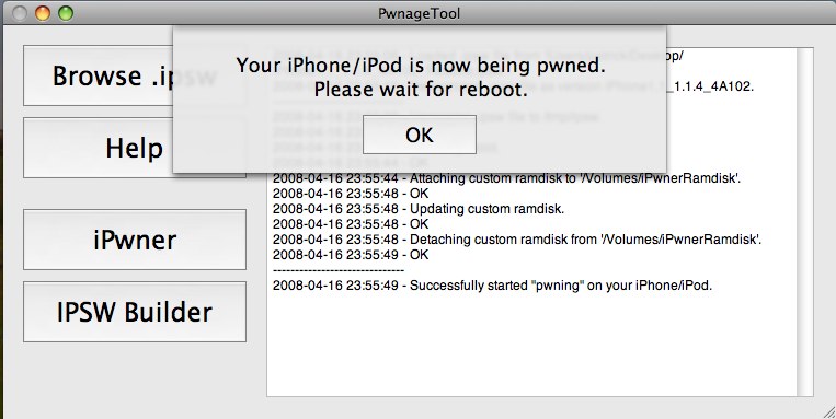 Pwnage Tool 1.1 Pwnage Tool 1.1