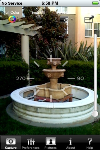 Snapture iPhone camera app