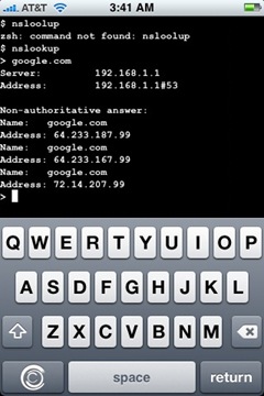 TermVT100 on iPhone