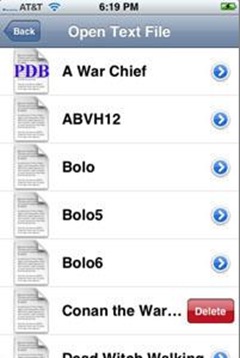 textReader iPhone app