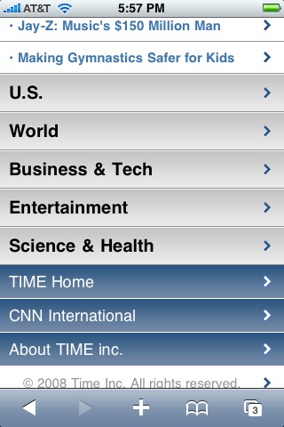 Time Mobile news channels