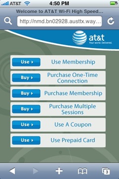 AT&T WiFi on iPhone