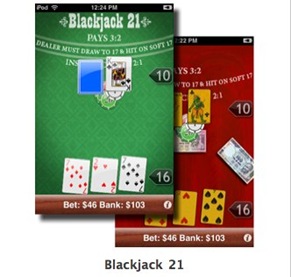 Blackjack 21 iPhone game
