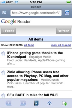 iPhone Firefox theme for Safari