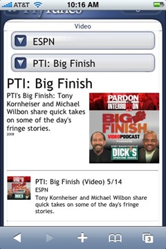 Flytunes on iPhone