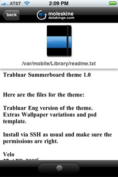 moleskine text file import
