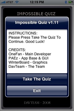 The Impossible Quiz on iPhone
