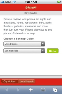 Schmap iPhone local city guide