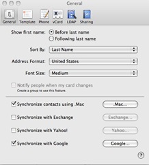 iPHone sync with Google Contacts