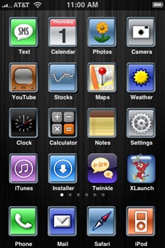 Trabluar iPhone Summerboard theme