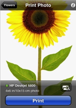 iPrint Photo iPhone printing application
