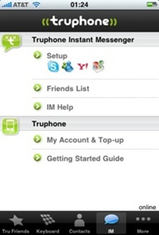 Truphone iPhone app Truphone iPhone app