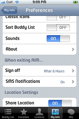 Pref Screen