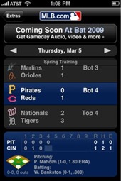 MLB At Bat iPhone app