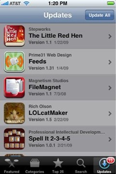updates updates