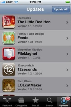 iPhone app updates iPhone app updates