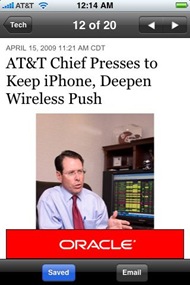 WSJ iPhone app WSJ iPhone app