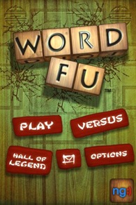 WordFu main screen