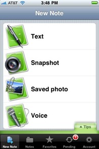 EverNote for iPhone EverNote for iPhone