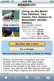 Kindle iPhone app