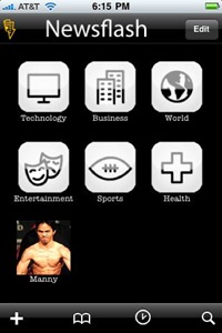 Newsflash on iPhone