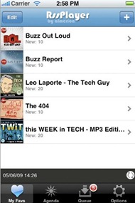 RSS Player for iPhone