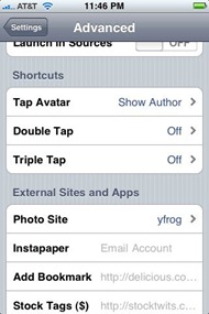 Settings Settings