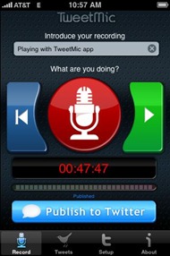 TweetMic for iPhone TweetMic for iPhone