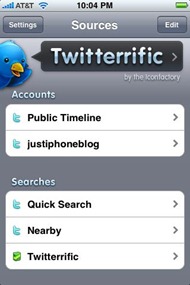 Twitterrific for iPhone V 2.0