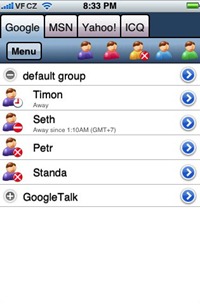 Agile Messenger on iPhone Agile Messenger on iPhone