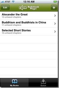 Audiobook Player on iPhone