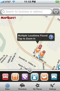 Mapquest 4 Mobile on iPhone