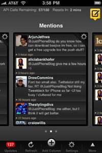 TweetDeck for iPhone TweetDeck for iPhone