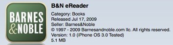 B&N eReader app for iPhone B&N eReader app for iPhone
