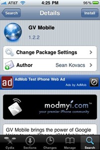 GV Mobile on Cydia