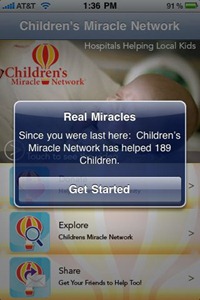 Childrens Miracle Network app for iPhone Childrens Miracle Network app for iPhone