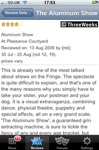 iFringe Edinburgh Festival app