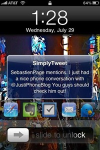 push notiifcations on jailbroken iPhone 3GS